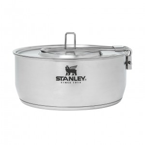 Stanley Adventure Even-Heat Pot Set | 1.9 QT Camping Cook Set Stainless | 093726AHX