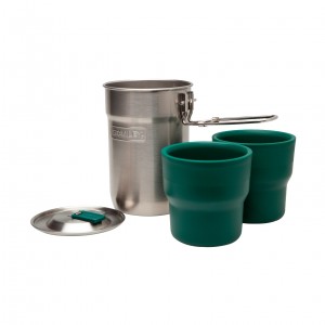 Stanley Adventure Nesting Cook Set | 24o z Pot & 10 oz Cups Stainless | 523016SJU