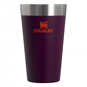 Stanley Adventure Stacking Stainless Steel Beer Pint | 16oz Tumbler Plum | 510628VFM