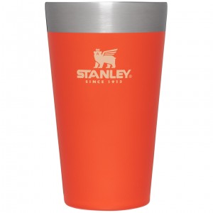 Stanley Adventure Stacking Stainless Steel Beer Pint | 16oz Tumbler Tigerlily | 193620XUS