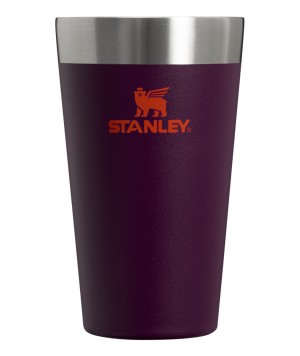 Stanley Adventure Stacking Stainless Steel Beer Pint | 16oz Tumbler Plum | 326514OGJ