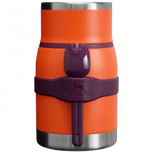 Stanley Adventure To-Go Food Jar + Spork | 24 OZ Tigerlily Plum | 125738AMO