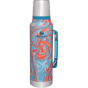 Stanley Classic Legendary Vacuum Insulated Bottle | 1.5 QT Pool Swirl | 291430GFY
