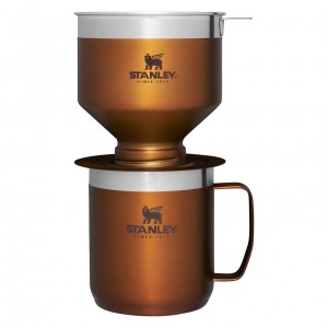 Stanley Classic Perfect-Brew Pour Over Set | Camp Coffee Maker Maple | 076941KQD