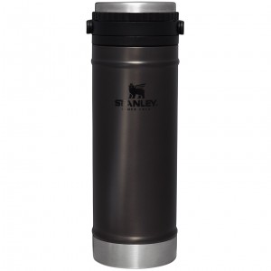 Stanley Coffee Mug w/ Integrated French Press | 16 oz Charcoal Glow | 037596KRA
