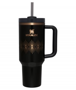 Stanley Deco Collection Quencher H2.0 FlowState™ Tumbler | 40 OZ Noir | 245196SVQ