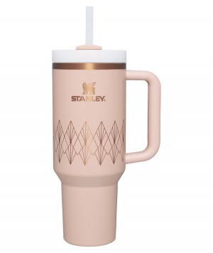 Stanley Deco Collection Quencher H2.0 FlowState™ Tumbler | 40 OZ Blush Gloss Deco | 543928TNY