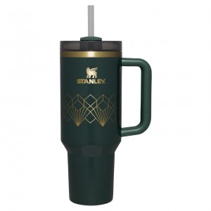 Stanley Deco Collection Quencher H2.0 FlowState™ Tumbler | 40 OZ Forest Gloss Deco | 523701UPS