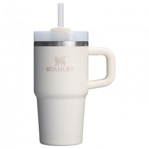 Stanley Quencher H2.0 Travel Tumbler With Handle & Straw | 20 OZ Blanche | 341625LJR