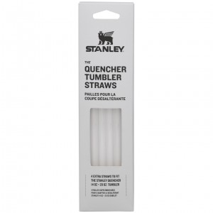 Stanley Replacement Straw 4 Pack | 14 oz to 20 oz Quencher Tumbler Clear | 427013PYE
