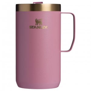 Stanley The Fall Refresh Stay Hot Camp Mug | 24 OZ Rose | 238167LPV