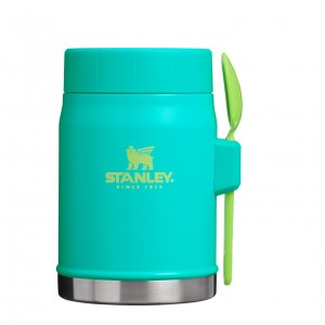 Stanley The Heat Wave Classic Legendary Food Jar + Spork | 14 OZ Tropical Teal | 913645ZSP
