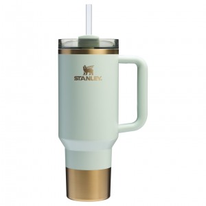 Stanley The Holiday Quencher H2.0 FlowState™ Tumbler | 40 OZ Gilded Celadon | 437819EJB