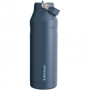 Stanley The IceFlow™ Bottle with Flip Straw Lid | 50 oz Bleu Marine | 076924MZR