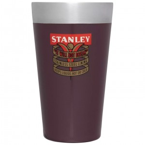 Stanley The Milestones Stacking Beer Pint | 16 OZ | Insulated Stainless Steel 1940 Garnet Gloss | 615947QFN