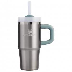 Stanley The Quencher H2.O FlowState™ Tumbler with Handle & Straw | 14 OZ Stainless Steel Shale | 702594NVL