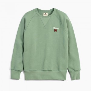 Stanley The Stanley Signature Crew Sweatshirt Vert | 315290JFO