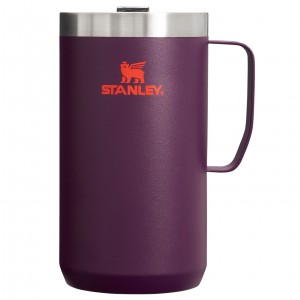 Stanley The Stay-Hot Camp Mug | 24 OZ Plum | 160972JVX