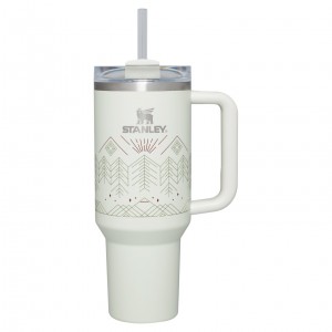 Stanley Winterscape Quencher H2.0 FlowState™ Tumbler | 40 OZ Pale Stone Winterscape | 025146YMV